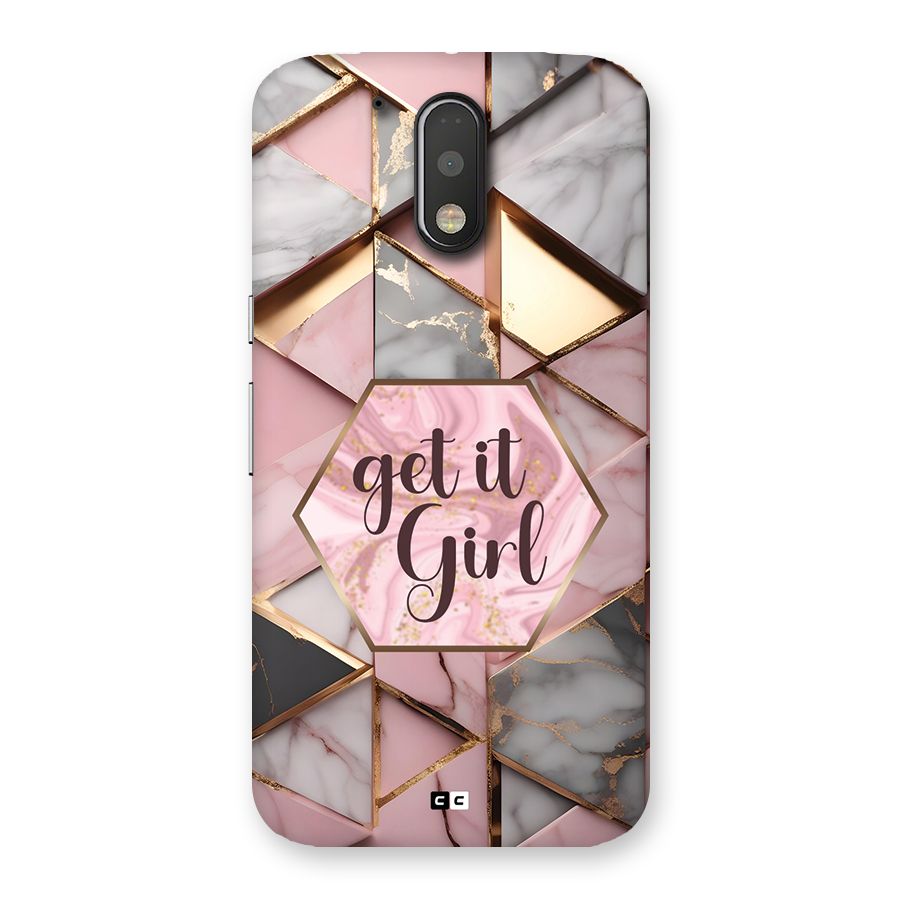 Diamond Girl Back Case for Moto G4 Plus