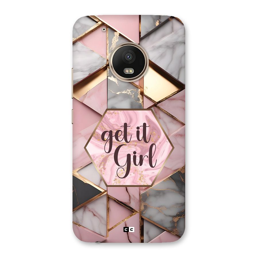 Diamond Girl Back Case for Moto G5 Plus
