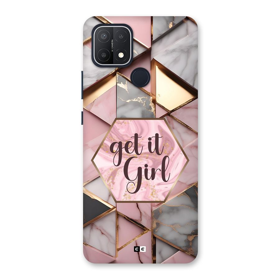 Diamond Girl Back Case for Oppo A15s