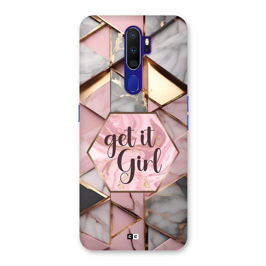 Diamond Girl Back Case for Oppo A9 (2020)