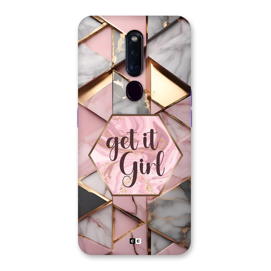 Diamond Girl Back Case for Oppo F11 Pro