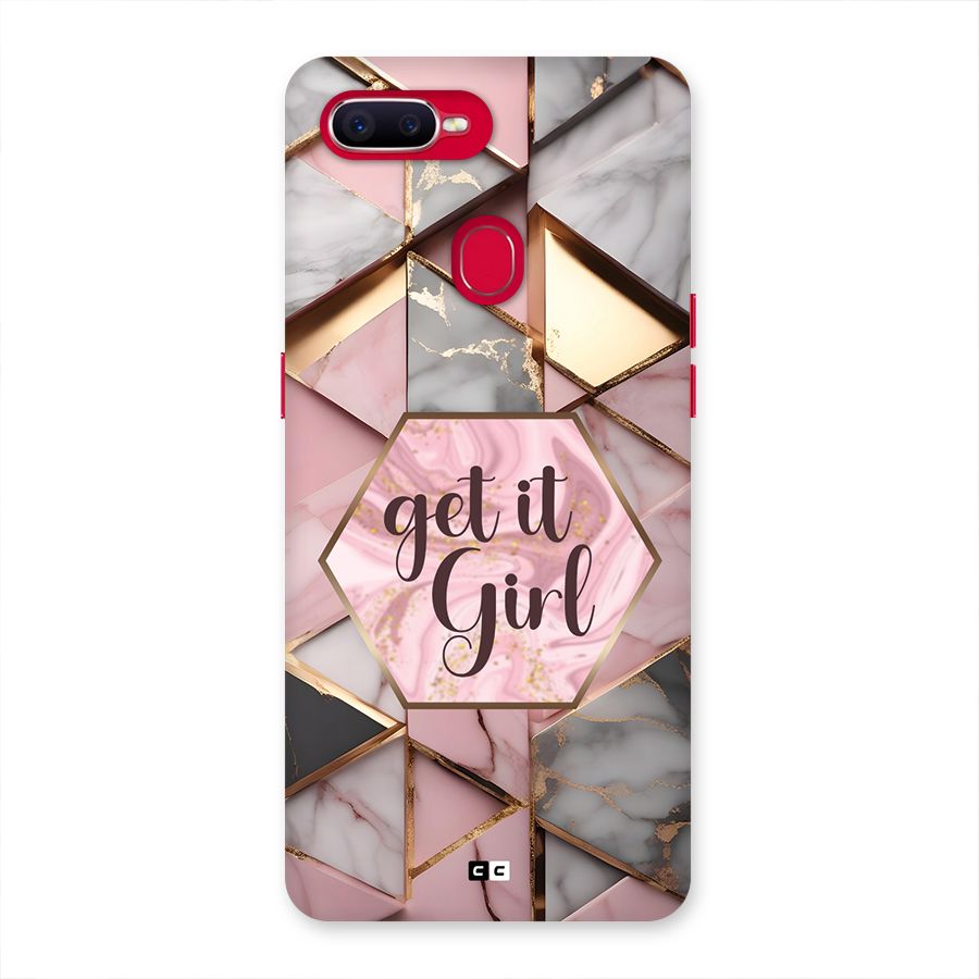 Diamond Girl Back Case for Oppo F9 Pro