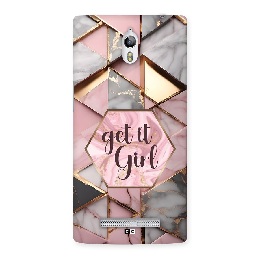 Diamond Girl Back Case for Oppo Find 7