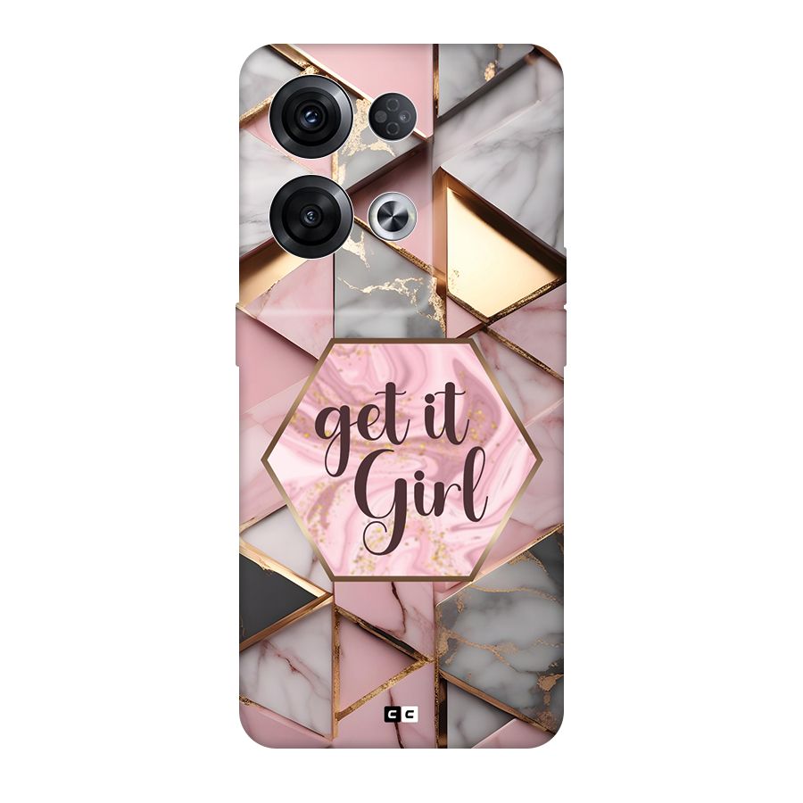 Diamond Girl Back Case for Oppo Reno8 Pro 5G