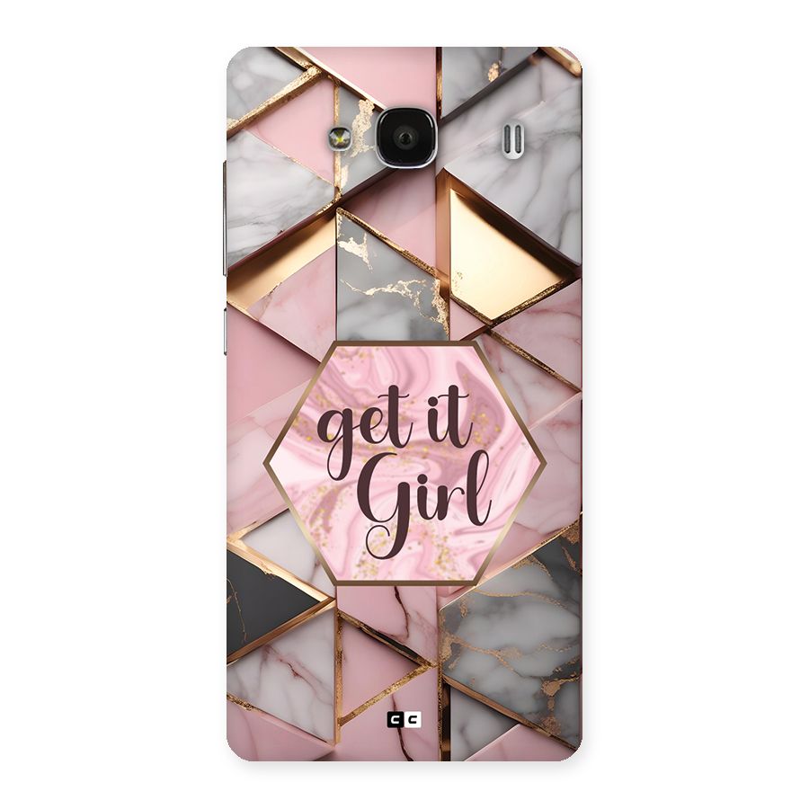Diamond Girl Back Case for Redmi 2 Prime