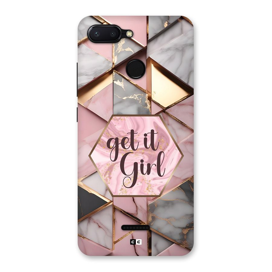 Diamond Girl Back Case for Redmi 6