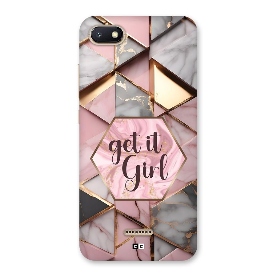 Diamond Girl Back Case for Redmi 6A