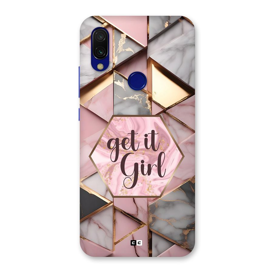 Diamond Girl Back Case for Redmi 7