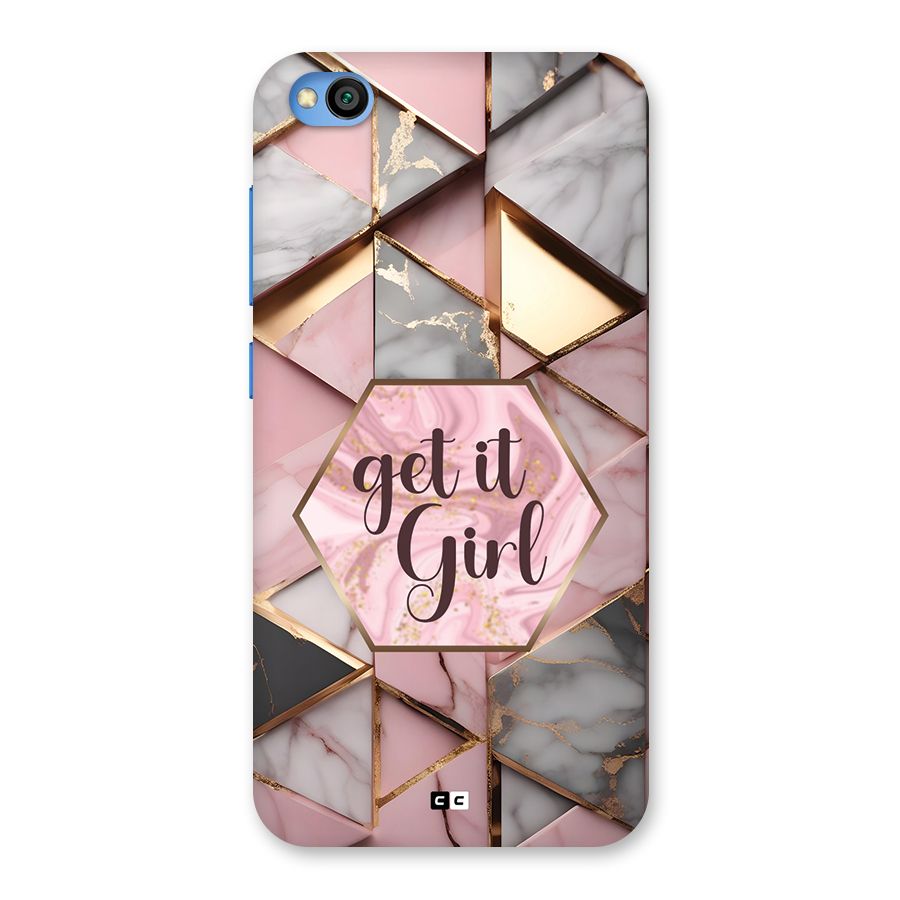 Diamond Girl Back Case for Redmi Go