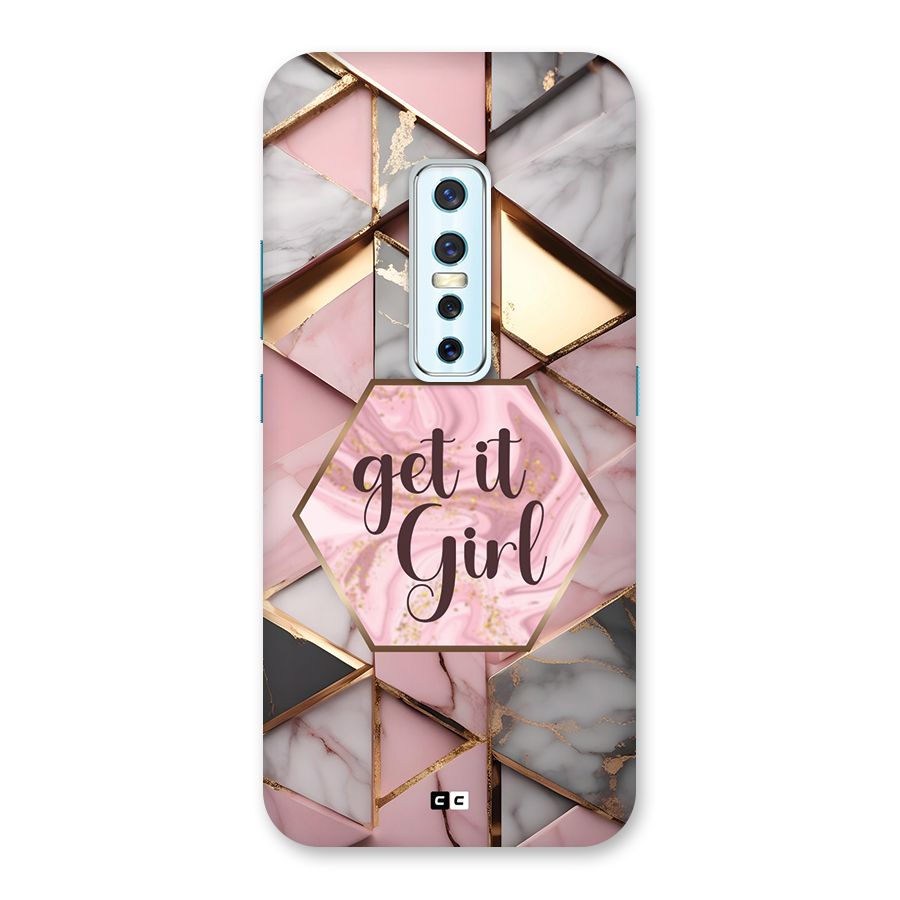 Diamond Girl Back Case for Vivo V17 Pro