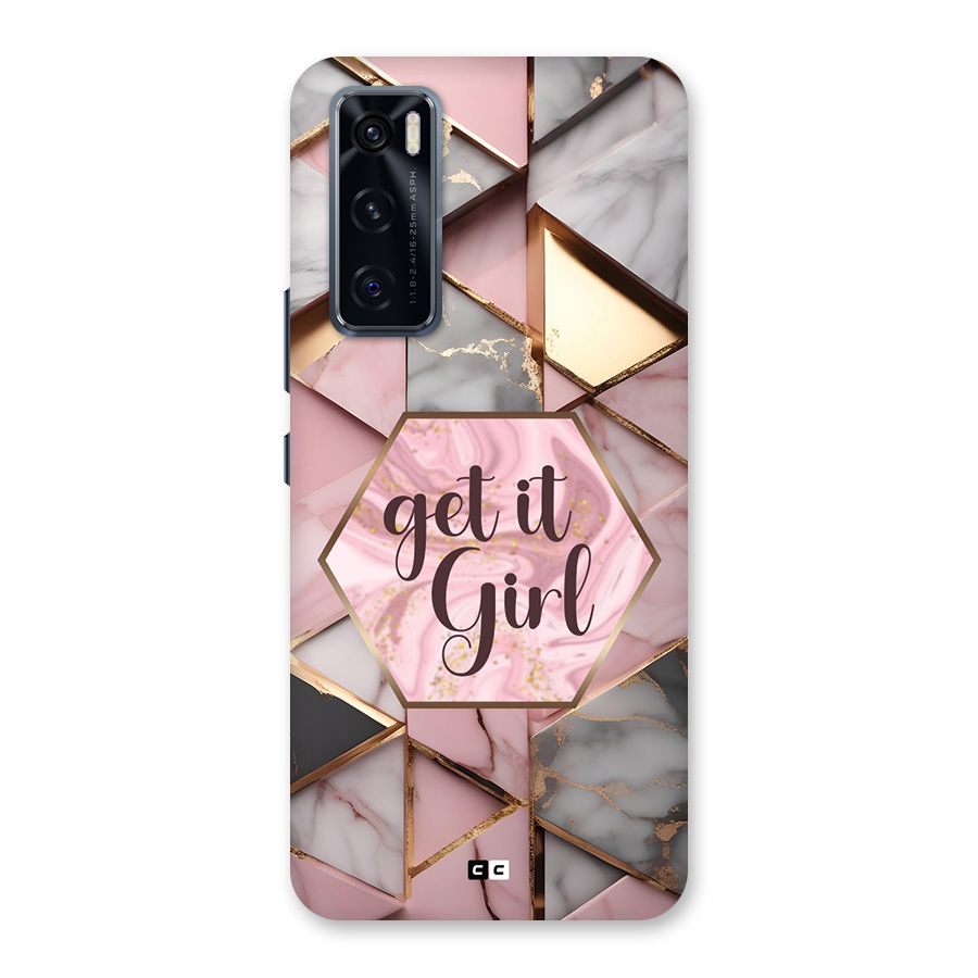 Diamond Girl Back Case for Vivo V20 SE