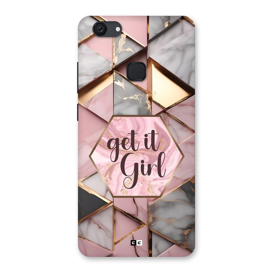 Diamond Girl Back Case for Vivo V7 Plus