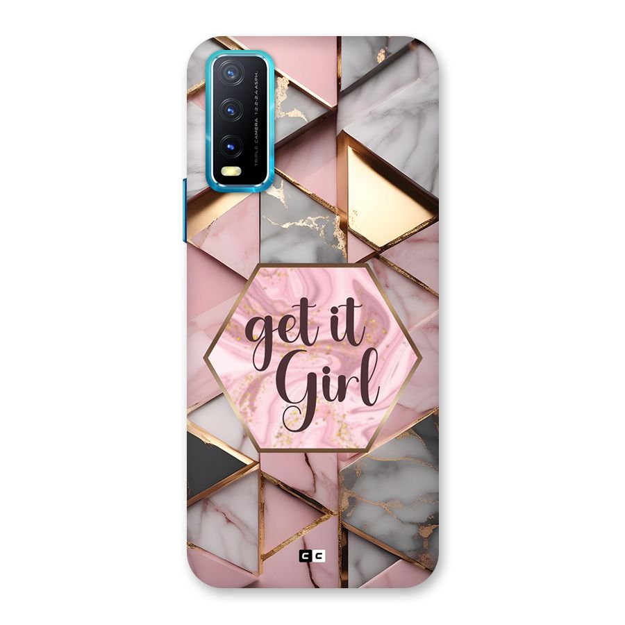 Diamond Girl Back Case for Vivo Y20A