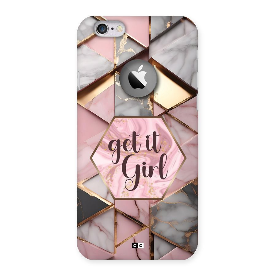 Diamond Girl Back Case for iPhone 6 Logo Cut