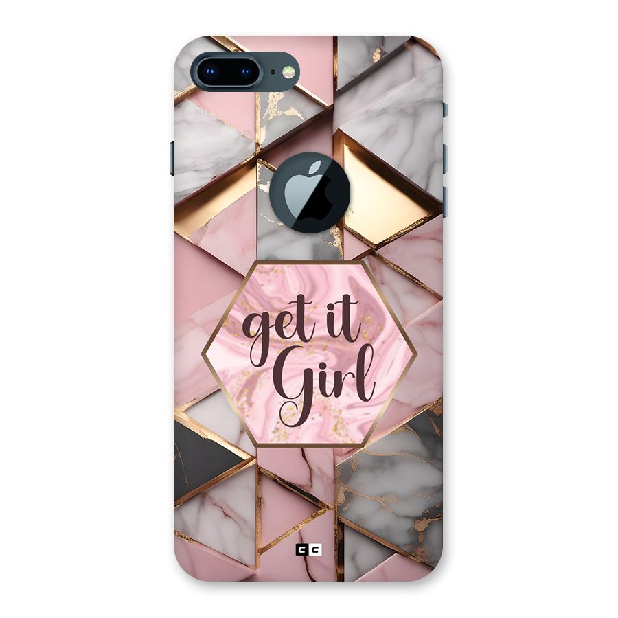 Diamond Girl Back Case for iPhone 7 Plus Logo Cut
