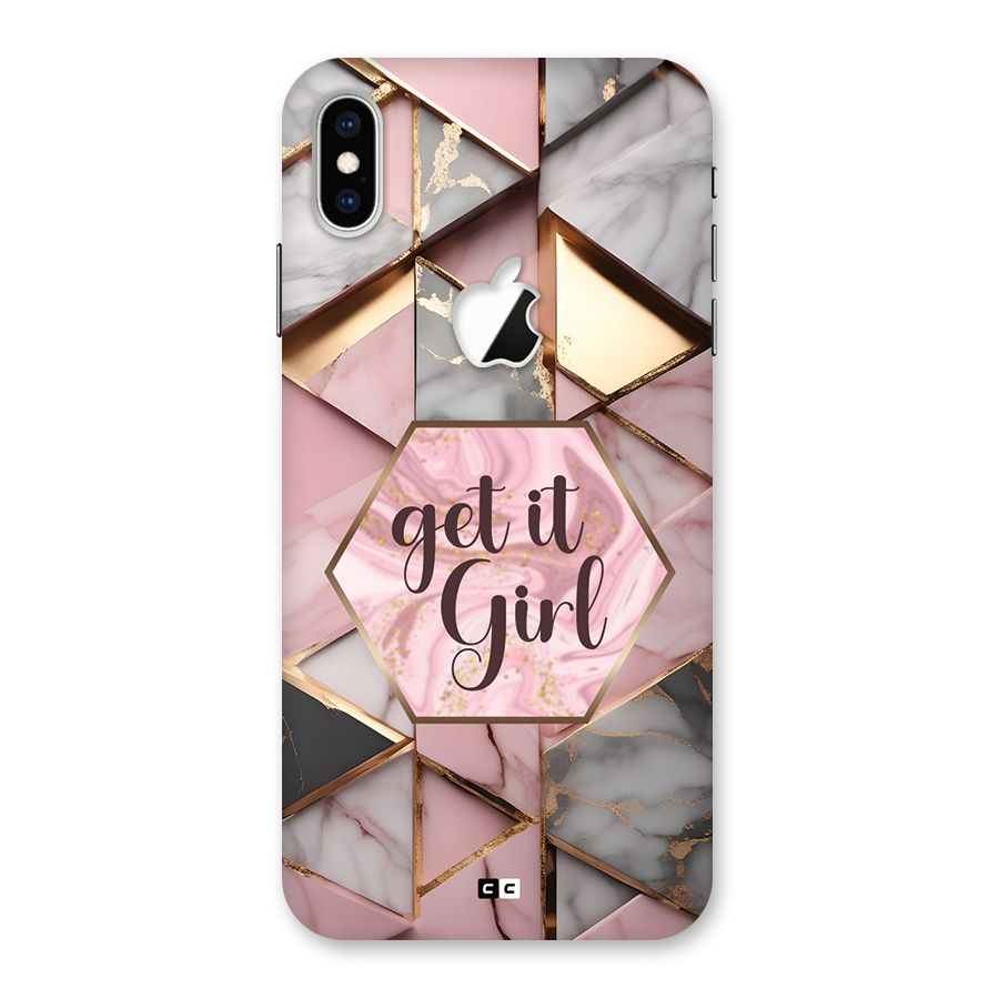 Diamond Girl Back Case for iPhone XS Max Apple Cut
