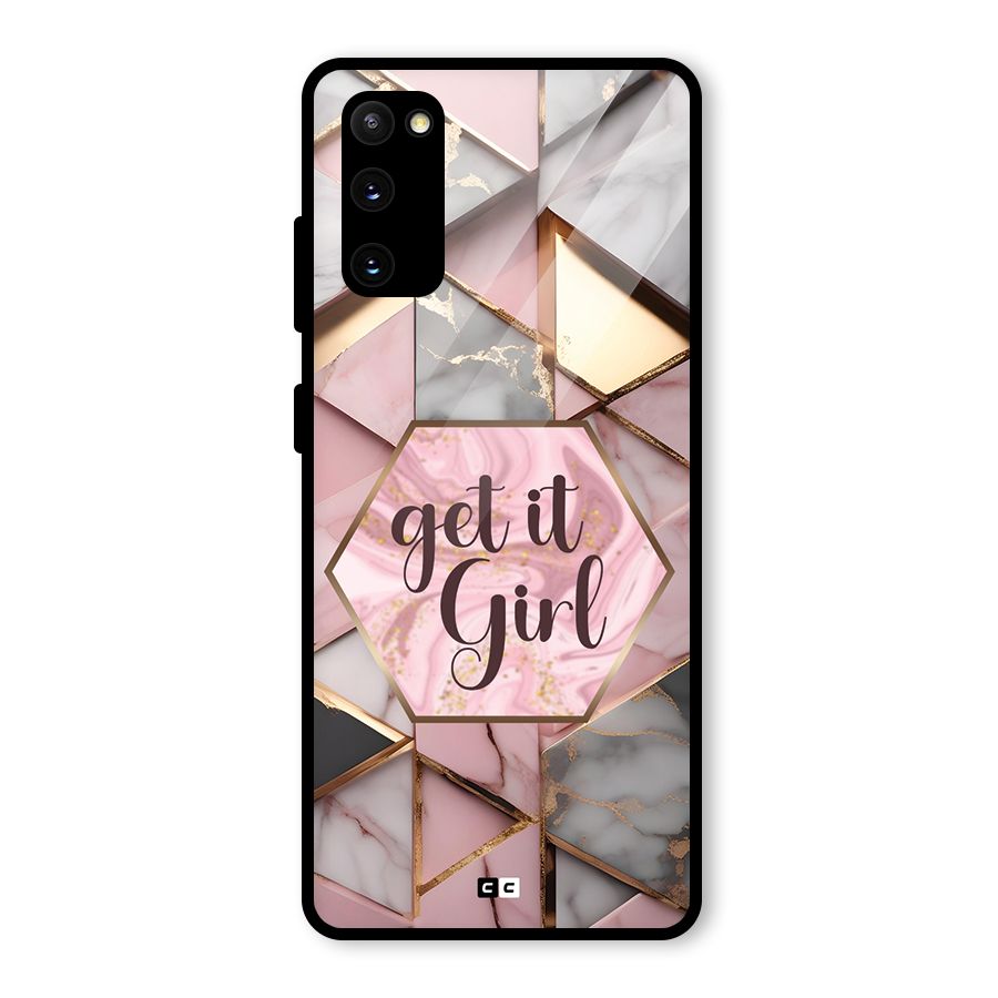 Diamond Girl Glass Back Case for Galaxy S20 FE