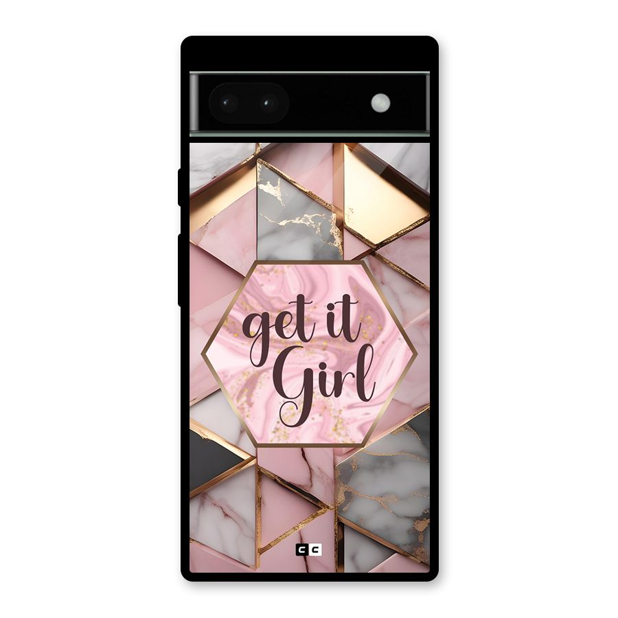 Diamond Girl Glass Back Case for Google Pixel 6a