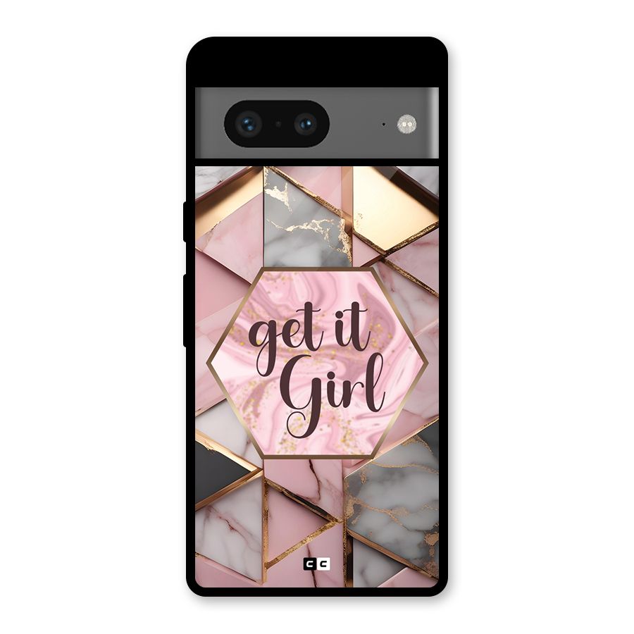 Diamond Girl Glass Back Case for Google Pixel 7