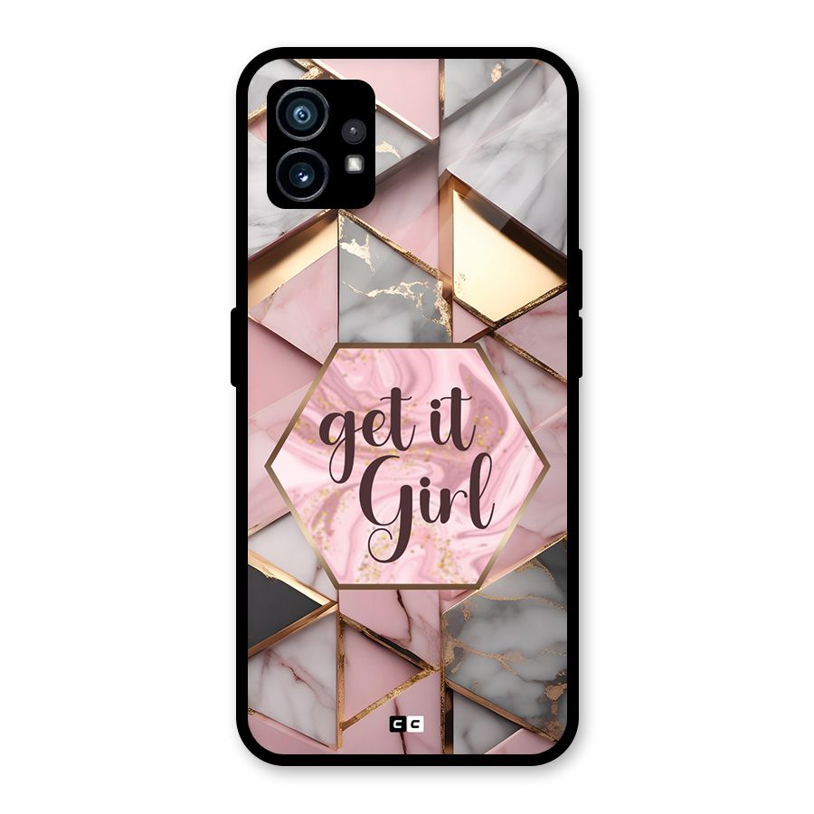 Diamond Girl Glass Back Case for Nothing Phone 1