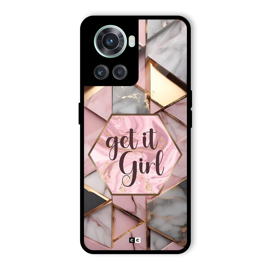 Diamond Girl Glass Back Case for OnePlus 10R