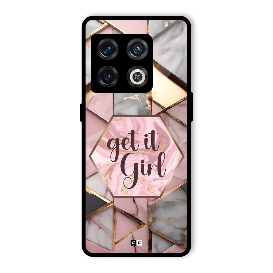Diamond Girl Glass Back Case for OnePlus 10 Pro 5G