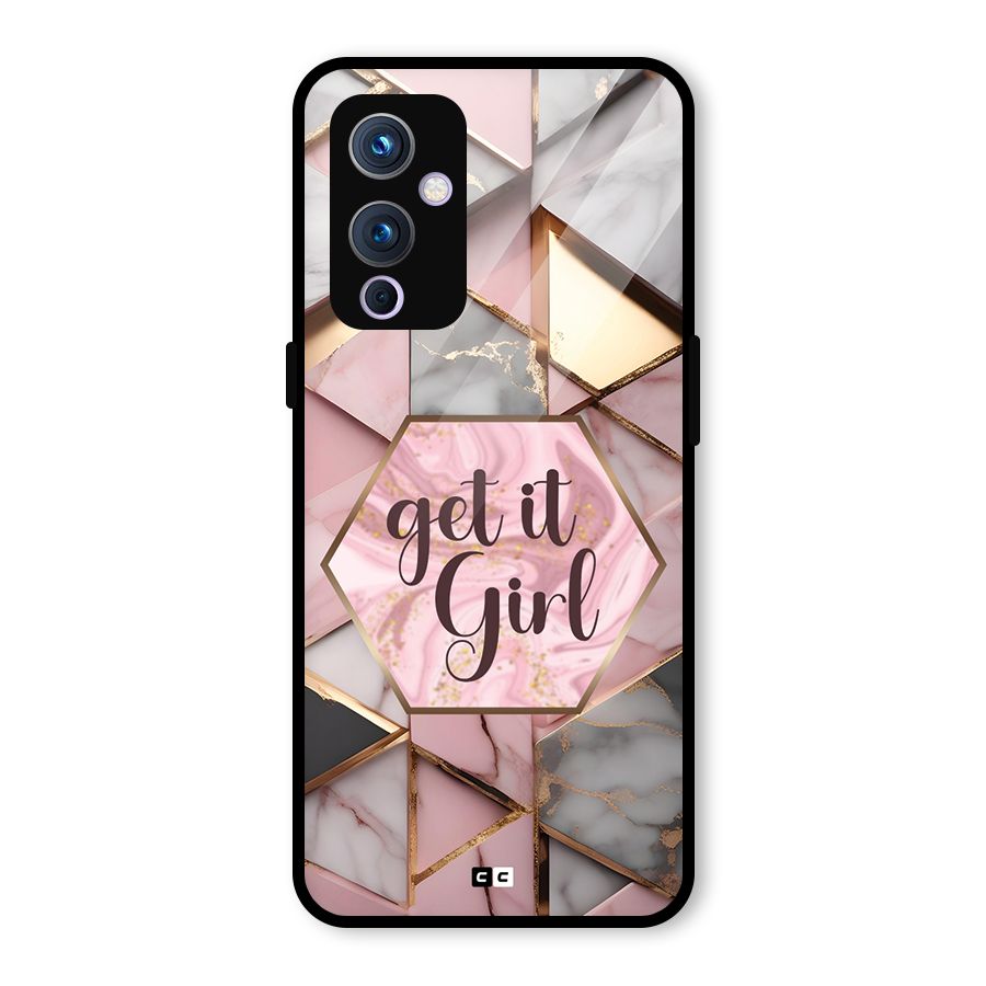 Diamond Girl Glass Back Case for OnePlus 9