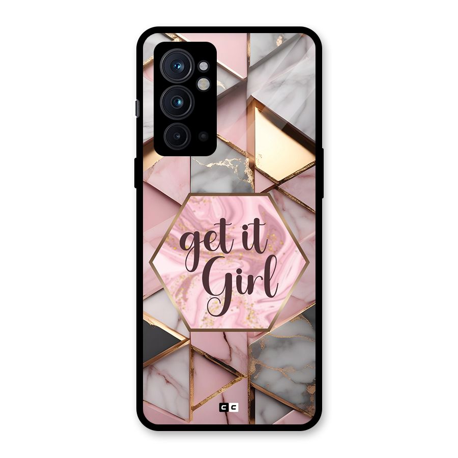 Diamond Girl Glass Back Case for OnePlus 9RT 5G