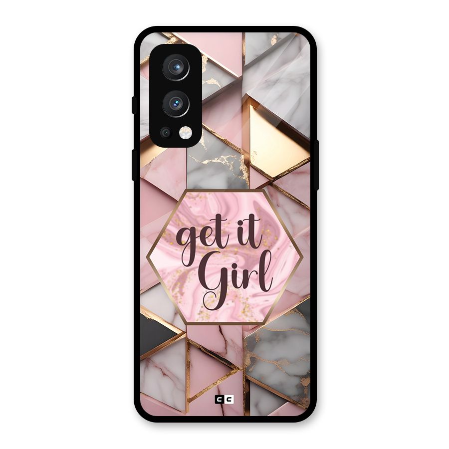 Diamond Girl Glass Back Case for OnePlus Nord 2 5G