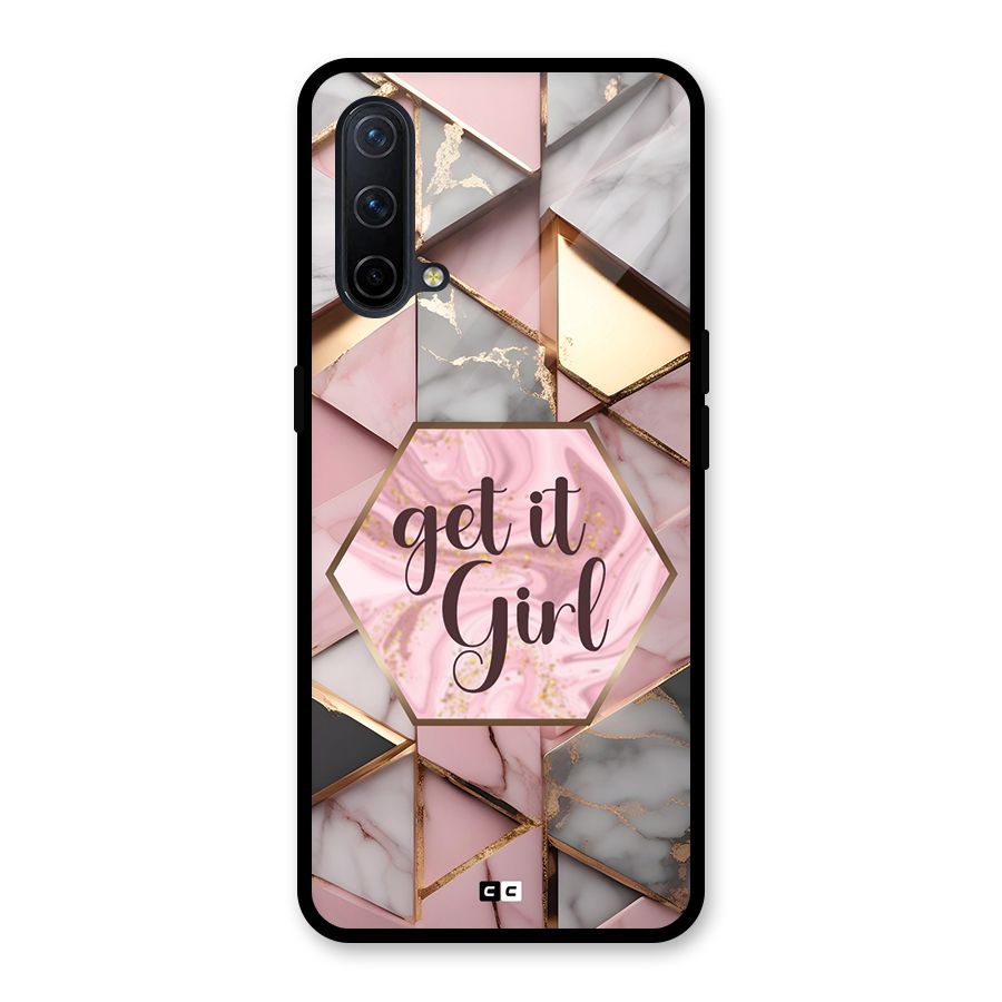 Diamond Girl Glass Back Case for OnePlus Nord CE 5G