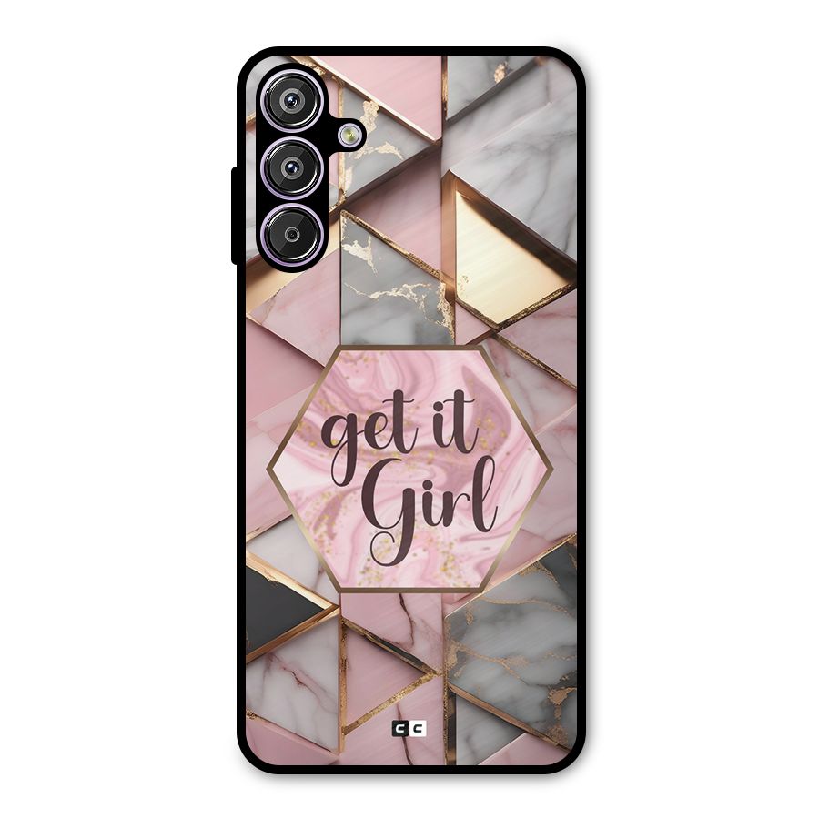 Diamond Girl Metal Back Case for Galaxy F15