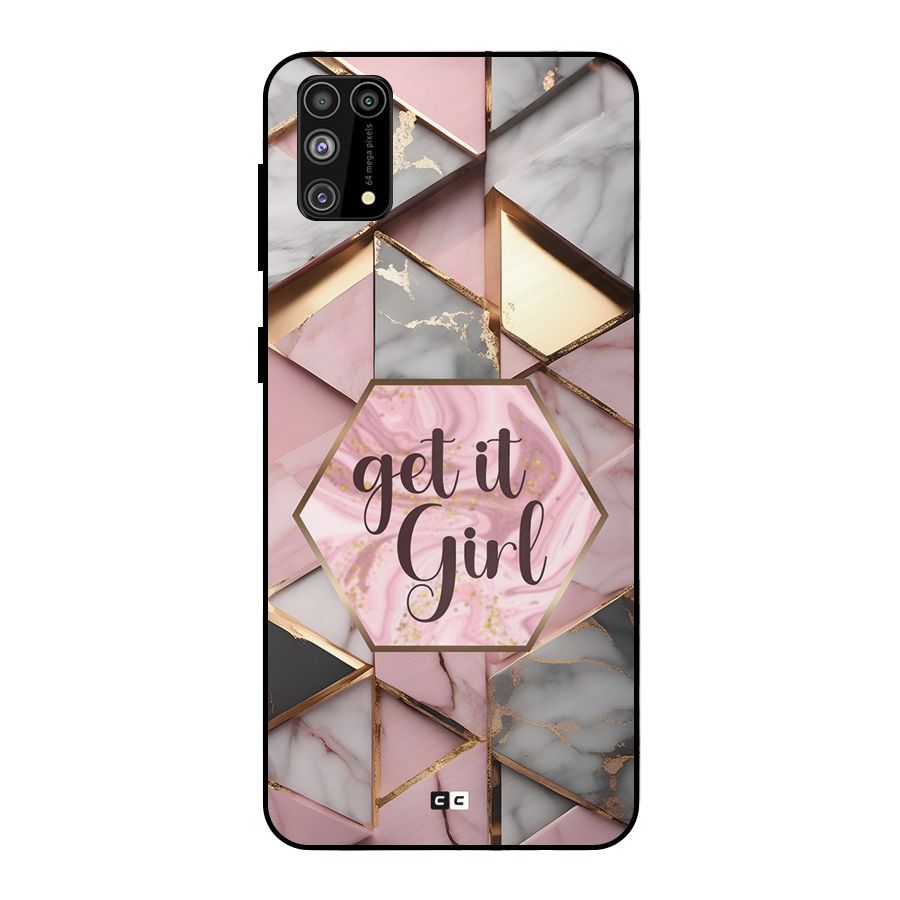 Diamond Girl Metal Back Case for Galaxy F41