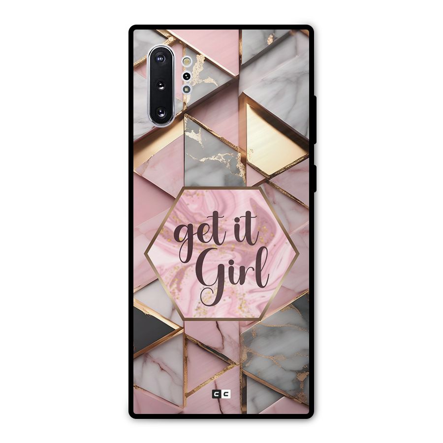Diamond Girl Metal Back Case for Galaxy Note 10 Plus