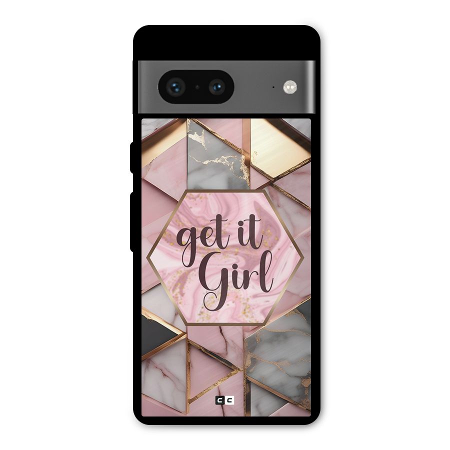 Diamond Girl Metal Back Case for Google Pixel 7