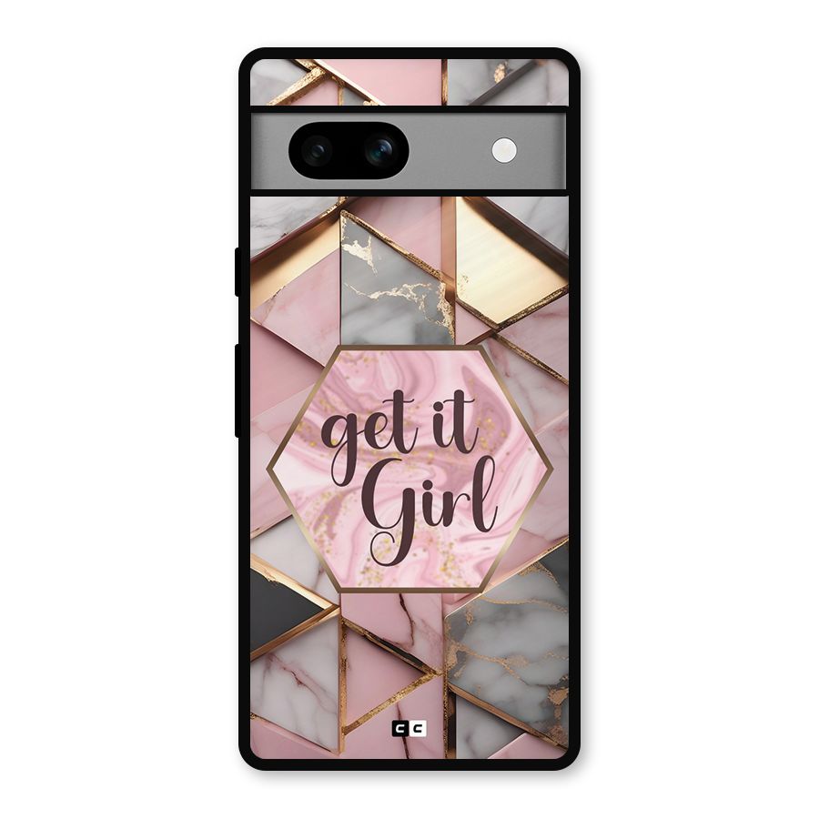 Diamond Girl Metal Back Case for Google Pixel 7a