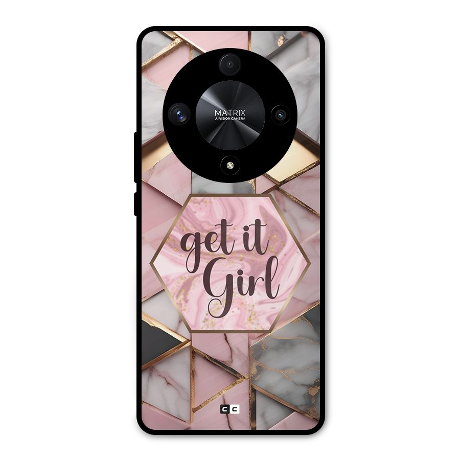 Diamond Girl Metal Back Case for Honor X9b