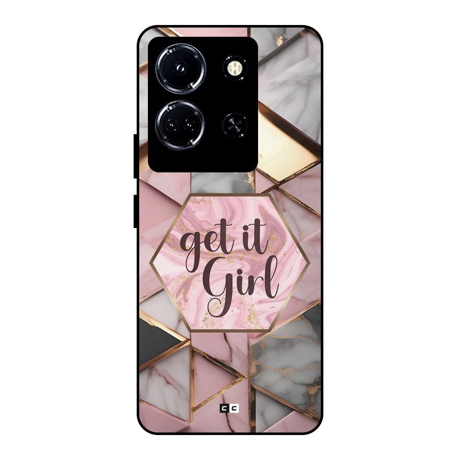 Diamond Girl Metal Back Case for Infinix Note 30 5G
