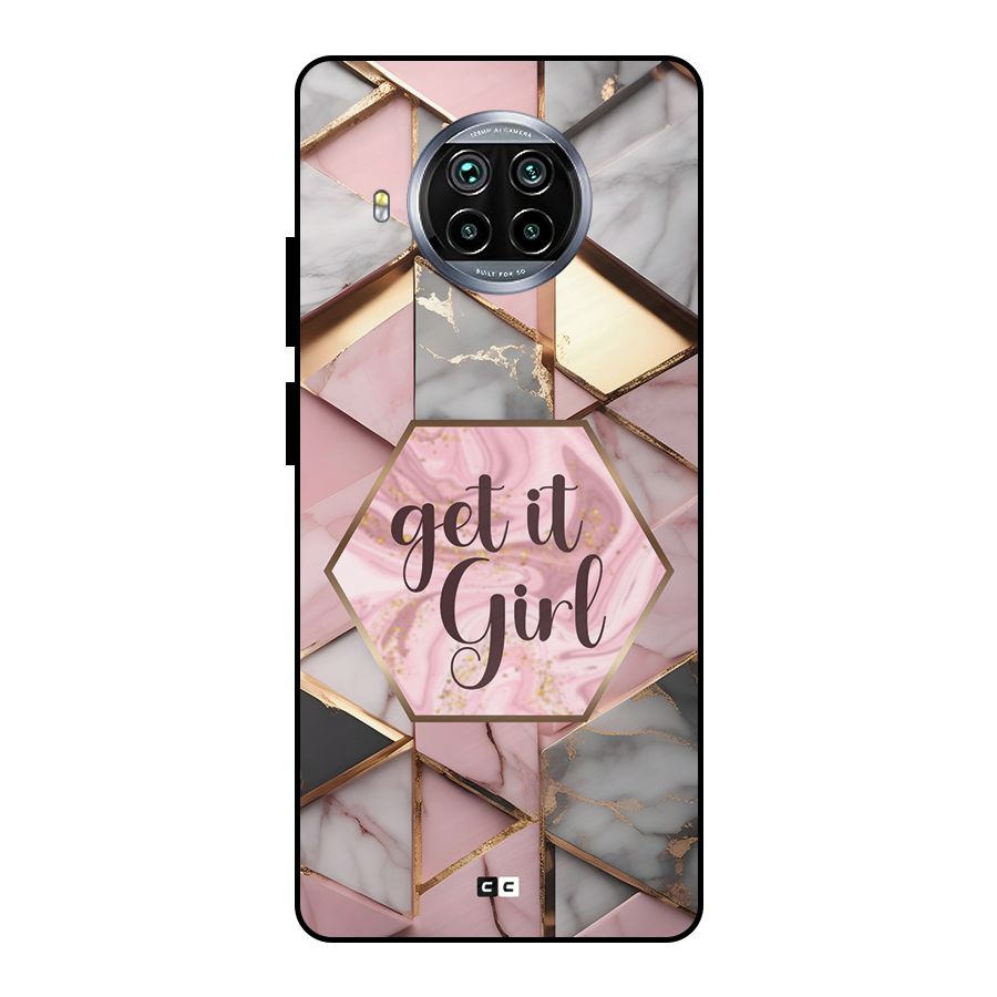 Diamond Girl Metal Back Case for Mi 10i