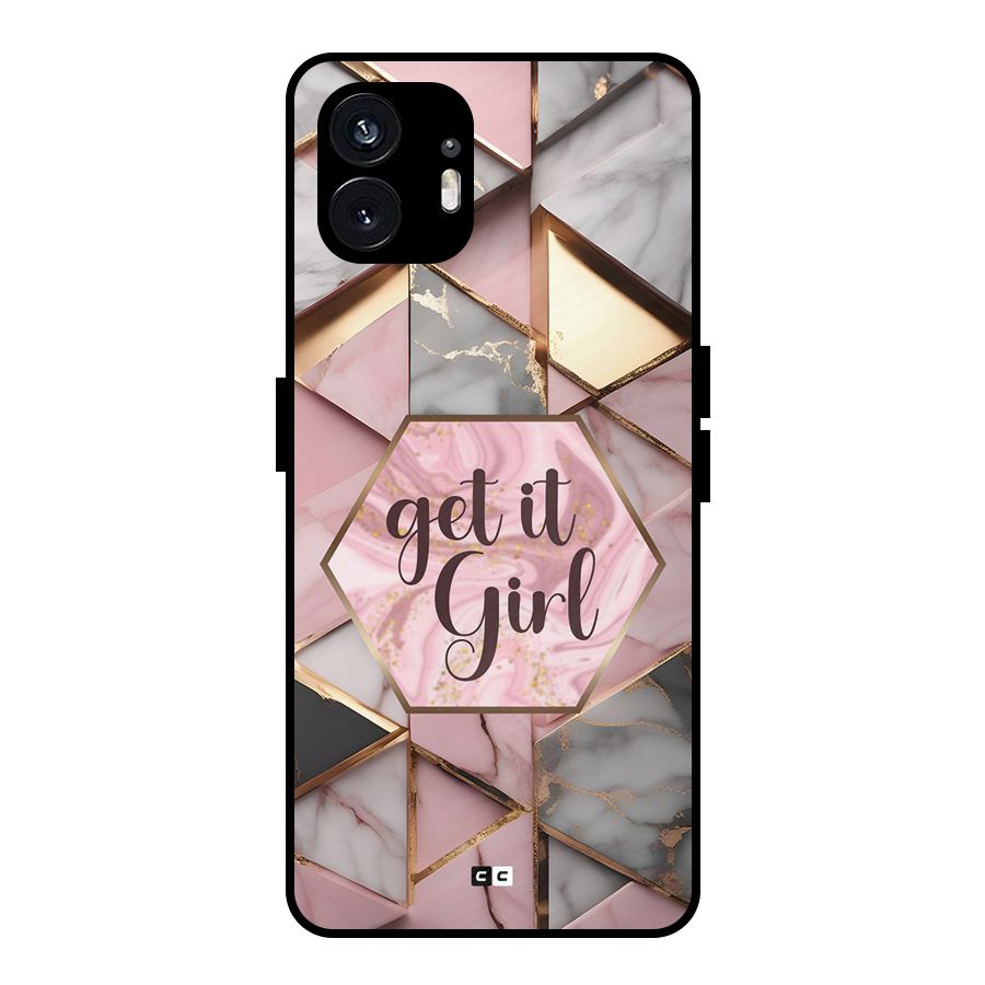 Diamond Girl Metal Back Case for Nothing Phone 2