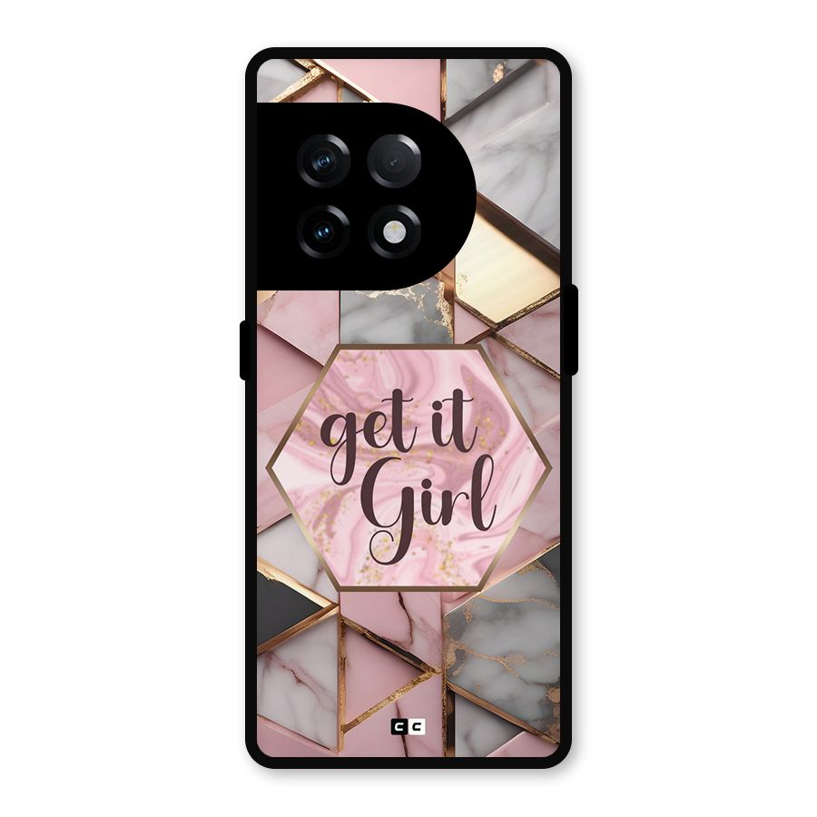 Diamond Girl Metal Back Case for OnePlus 11R