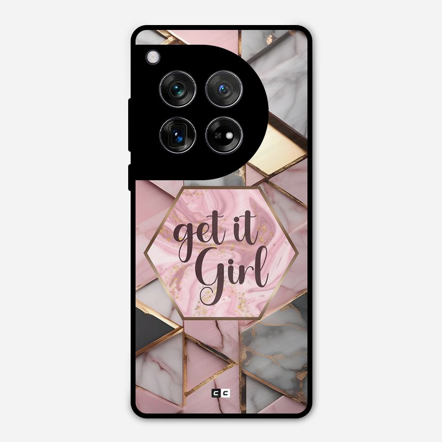 Diamond Girl Metal Back Case for OnePlus 12