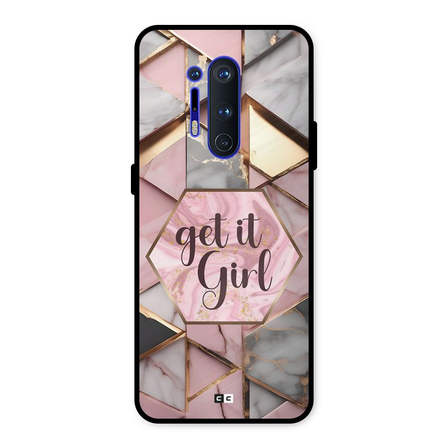 Diamond Girl Metal Back Case for OnePlus 8 Pro