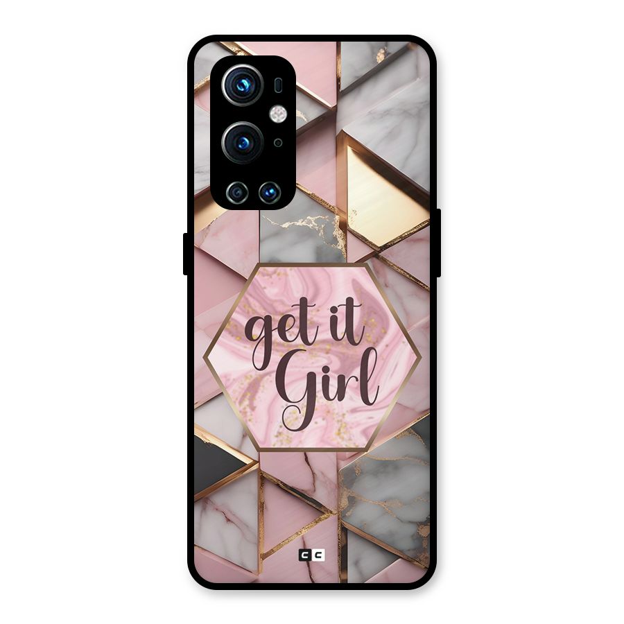 Diamond Girl Metal Back Case for OnePlus 9 Pro