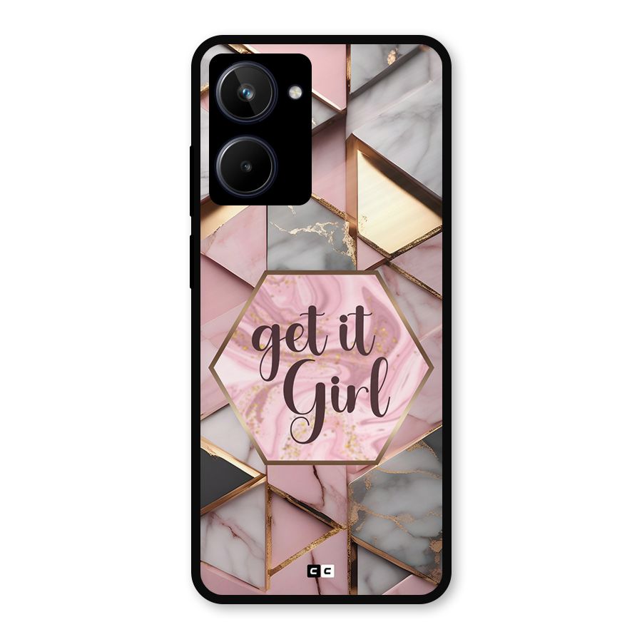Diamond Girl Metal Back Case for Realme 10