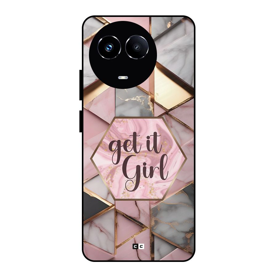 Diamond Girl Metal Back Case for Realme 11 5G