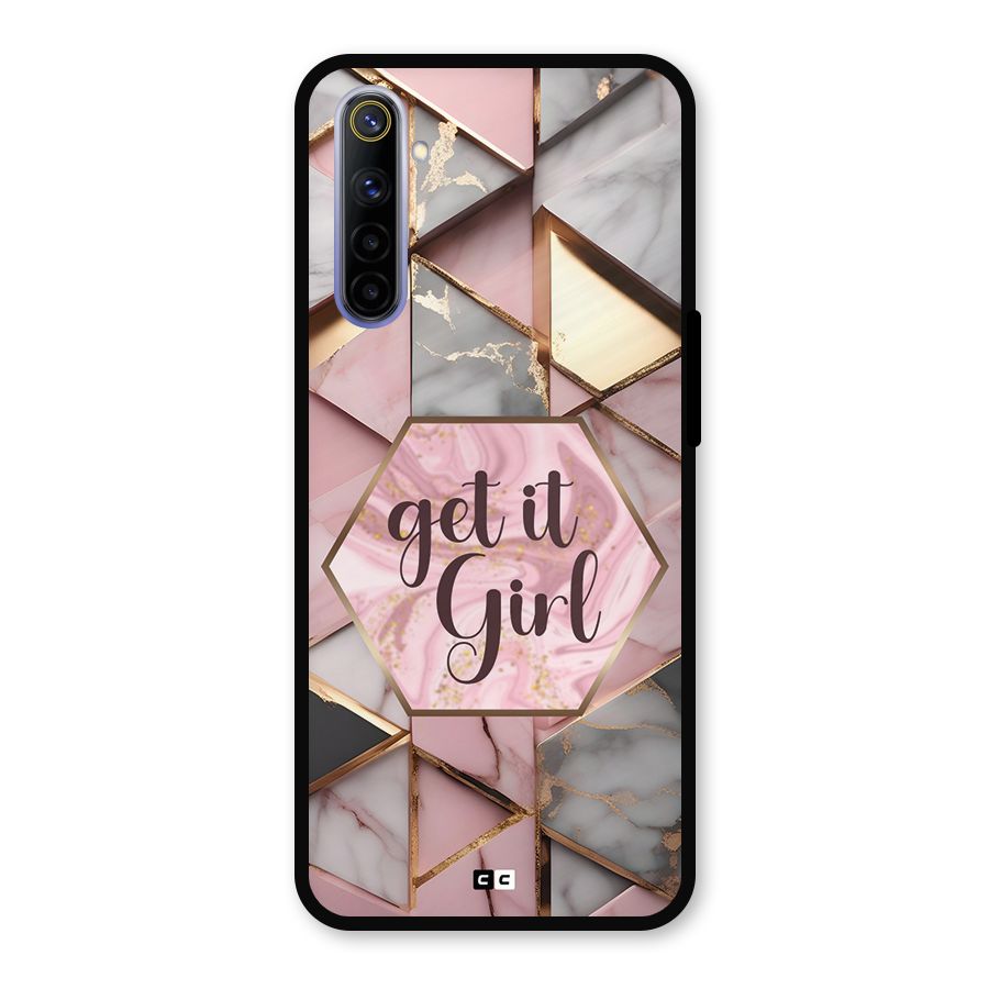 Diamond Girl Metal Back Case for Realme 6i
