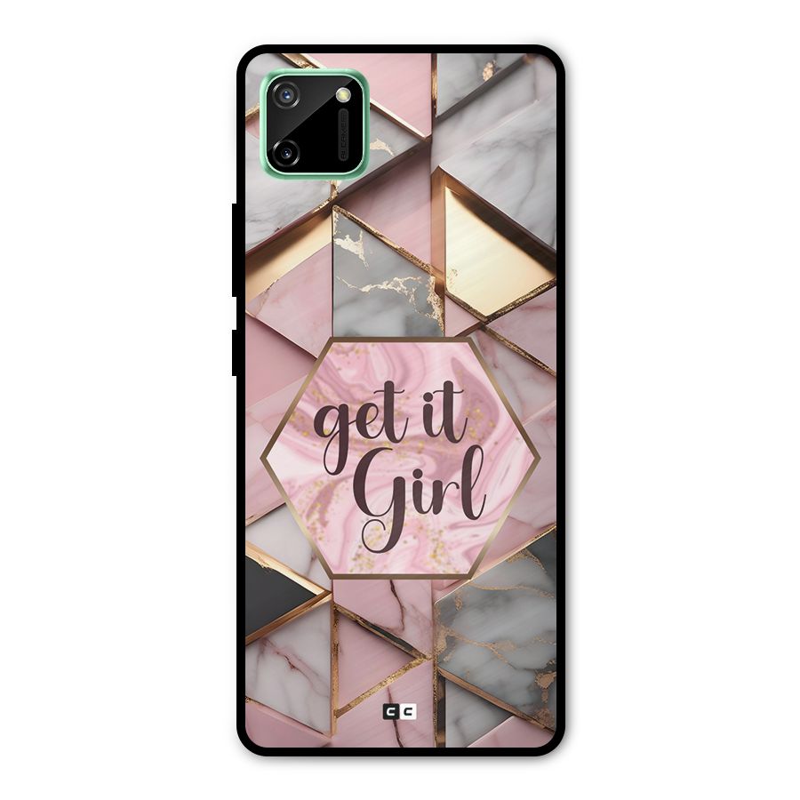 Diamond Girl Metal Back Case for Realme C11
