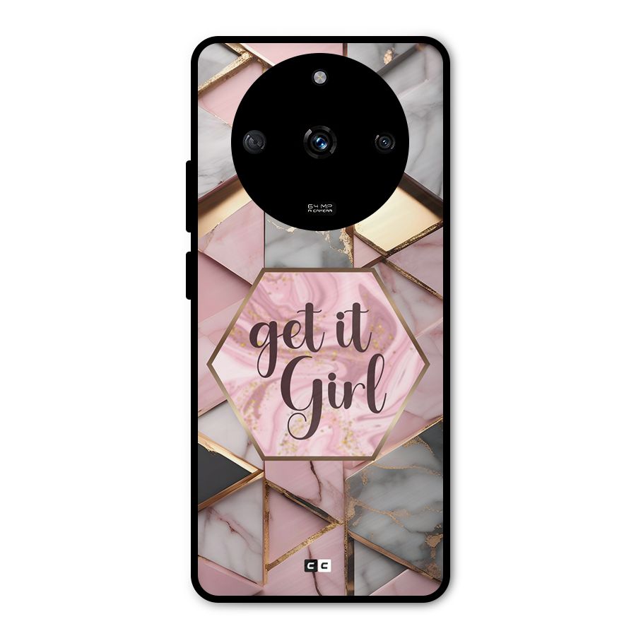 Diamond Girl Metal Back Case for Realme Narzo 60 5G