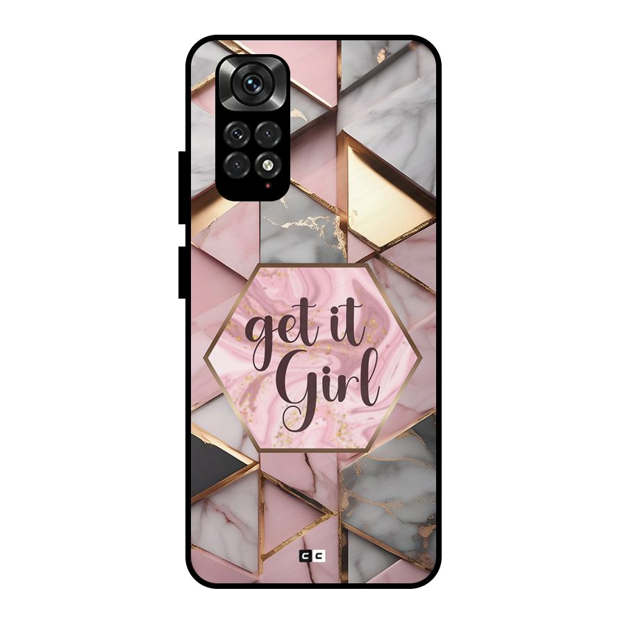 Diamond Girl Metal Back Case for Redmi Note 11 Pro Plus 5G