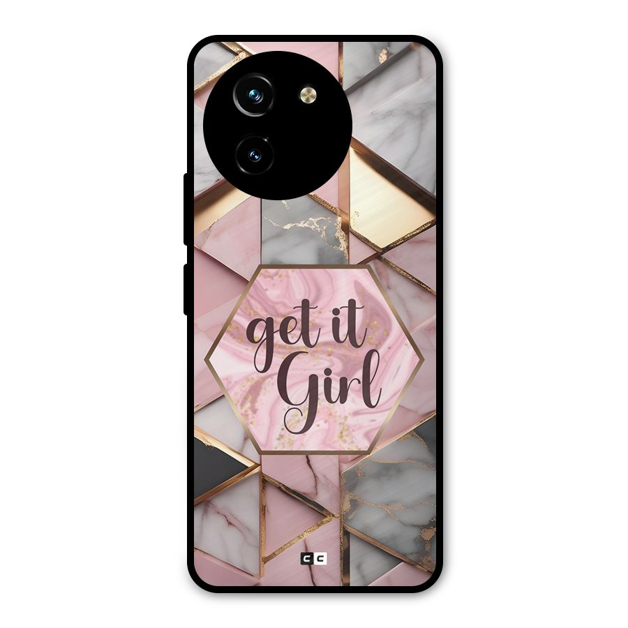 Diamond Girl Metal Back Case for Vivo Y200i